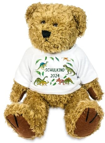 Kilala Bär Kuscheltier für die Zuckertüte befüllen Dino Topping Schultüte Mädchen Junge (T-Rex)