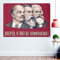 Lenin, Engels, Marx, Poster, Banner, Flaggen, Tapisserie, The Great Sowjetunion, CCCP UdSSR, Communistische Propaganda, Wandbild, 96 x 144 cm, mehrfarbig