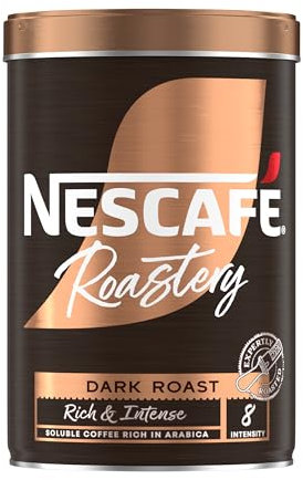 NESCAFÉ Roastery Dark Roast Premium Instant Coffee, Bold Intense Arabica and Robusta Coffe, 95g (Pack of 6)
