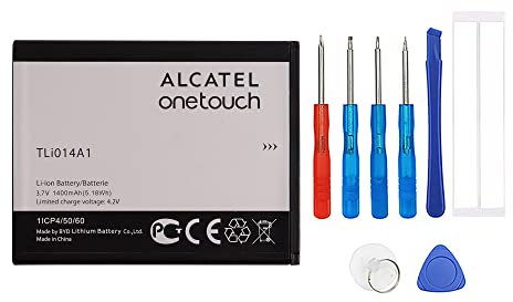 Swark Batterie TLi014A1 compatible avec Alcatel OT 4010/D 4012 4030/D OT-5020 avec outils