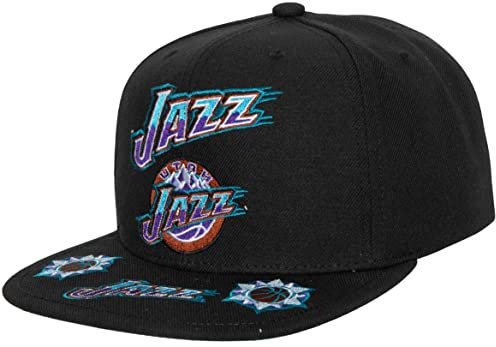 Mitchell & Ness Utah Jazz Front Loaded Orginal Fit Snapback NBA Cap Schwarz