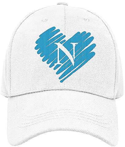 Vulfire Napoli Cappello Uomo Donna Regalo Tifoso Originale Idee Regali per Lui e per lei per Natale Taglia Unica, Cappello Nero con Visiera Sportivo Calcio (Bianco)