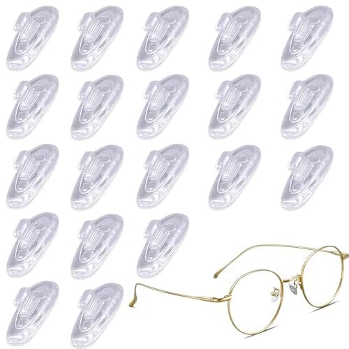 10 Pairs Nose Pads for Glasses Push on Nose Pads Silicone Nose Pads for Eyeglasses and Sunglasses