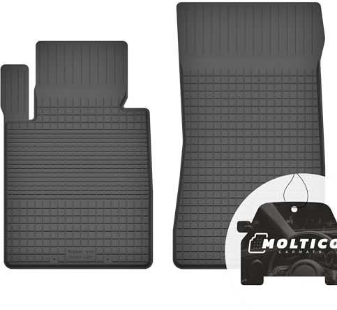 moto-MOLTICO Vorne Gummimatten Auto, 2-teiliges Set, Allwetter Gummi Fußmatten mit Rand, Antirutsch & Wasserfest Autoteppiche - passend für BMW X3-Series F25 2010-2017