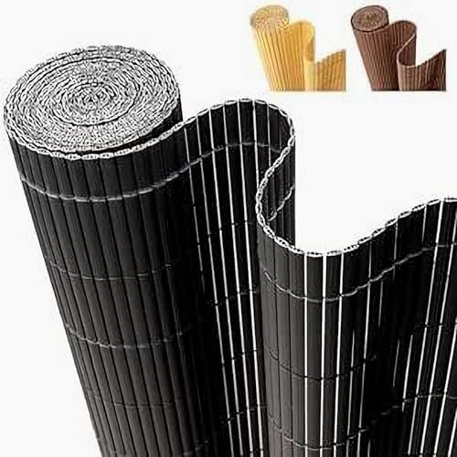 Hengsong Sichtschutzmatte PVC 80x400cm,für Balkon Sichtschutz,Sichtschutz Garten,Sichtschutz Balkon Ohne Bohren,Windschutz Balkon Ohne Bohren,Wind&Wasserdicht,Anthrazit