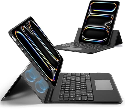 ESR für iPad Pro 13 Zoll (M4) 2024 Tastatur Hülle mit Trackpad, Schwarz