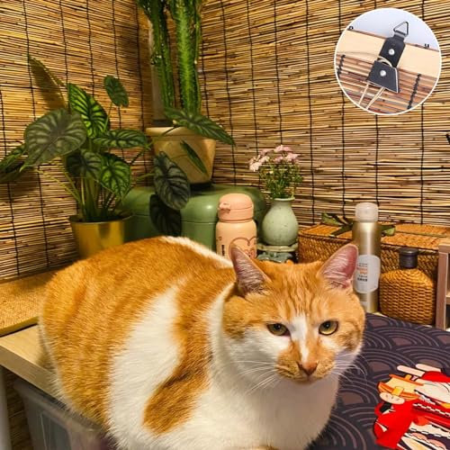 Natürliche Bambus-Rollos 85 90 95 100 105 110 115 120 【Maßgeschneidert】 Atmungsaktive Reed-Rollos Jalousien for Fenster, Römische Vorhänge, Gewebte Jalousien Mit Zubehör for Innen/Außen/Garten