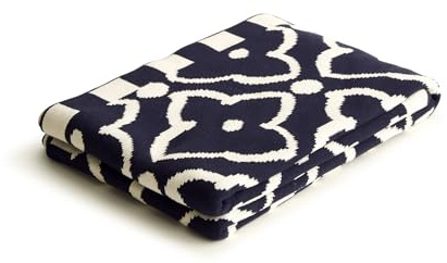 Vera Bradley Damen-Überwurfdecke aus Baumwolle, Doppelstrick, Maurischer Pfau, 70 X 50