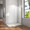 AICA paroi de douche à l'italienne 50x200cm paroi de fixation en 8mm verre anticalcaire, sans barre de stabilisation