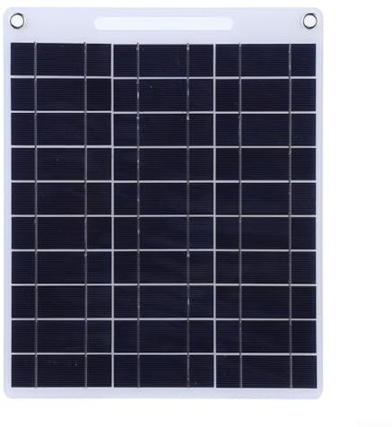 HOHOVYVY 1 panel solar pequeño, panel solar para carga de teléfono móvil, 30 W 5 V, cargador solar para teléfono móvil, doble USB, placa de carga flexible