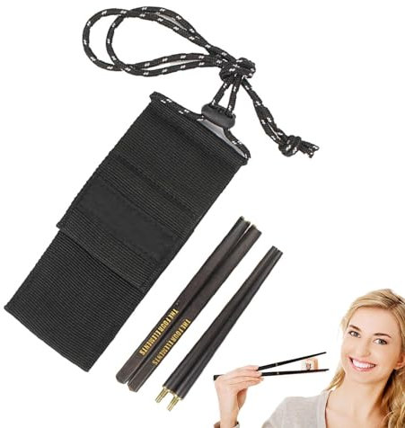 Juego de palillos chinos - Palillos metálicos reutilizables, palillos ecológicos | Palillos de viaje plegables de aleación de aluminio de estilo chino con estuche de transporte, utensilios portátiles