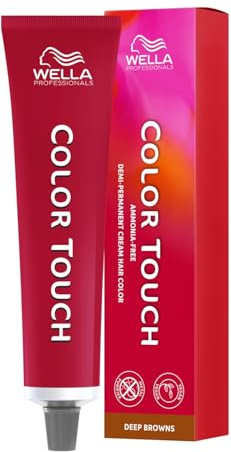 Wella Professionals Color Touch Deep Browns – Ammoniakfreie, vegane Intensivtönung mit Metal Purifier – für tiefe, elegante Braunnuancen bis zu 28 Haarwäschen - 6/71 Dunkelblond Braun-Asch – 60 ml