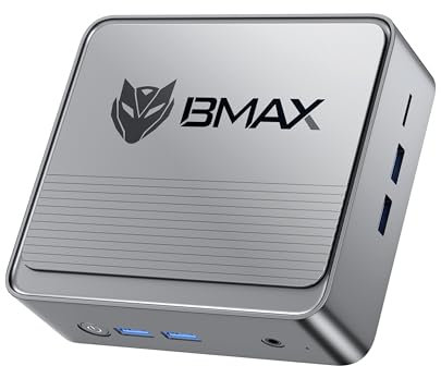 Bmax B3 Mini PC N5095(Up to 2.9GHz) 8GB DDR4 RAM/256GB SSD Micro Ccomputer 4K Dual Screen Display Push-Pull Cover WiFi5/Dual HDMI/USB 3.0/BT4.2 Mini Computer Grey