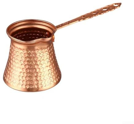 Hasaller Turkish Greek Arabic Coffee Maker Hammered Pot Turkish Copper Coffee Maker Coffee Wooden Handle Turkish Coffee Pot Coffee Turkish Copper Coffee Machine for TüRke Cezve Cafeteria