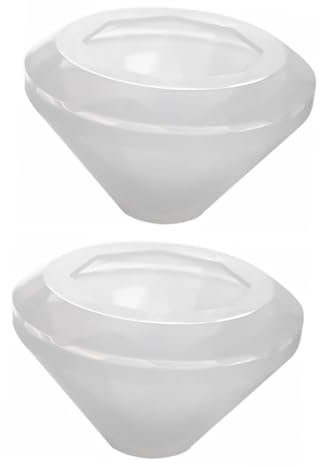 OKUMEYR 2 Moldes De Silicona De Diamante Resistentes y Ecológicos Ideales Para Epoxi Joyería y Arte