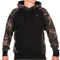 Fox Black/Camo Pullover Premium Hoodie - Angelpullover, Pullover für Angler, Angelbekleidung, Größe:M