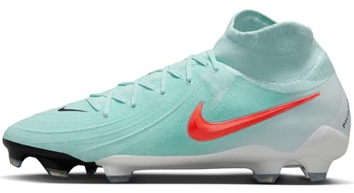 Nike Herren Phantom Luna 2 Pro FG High-Top-Fußballschuh, Mint/Atomic Red-Off Noir, 39 EU