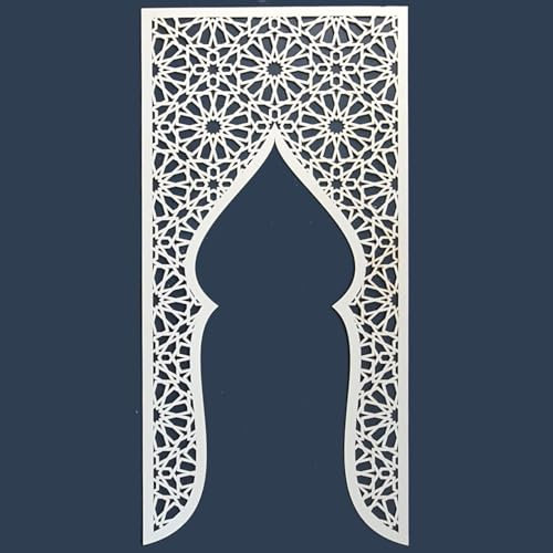 Ornamentierte Holzpaneele - 100x50cm - Dekoration für Wand und Decke + Beschattung und Sichtschutz (Tor Marrakesch)