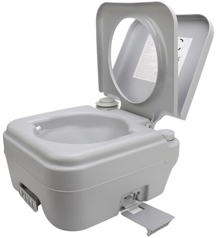 Toilette per Portatili, Toilette Campeggio Versatile 10 Litri Serbatoio di Rifiuti 440 Kg Ultima capacità Worrd Trubbb (Doppio outlet)