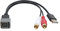 Gonetre Cable de Retención de Puertos USB ABS Premium Radio de Plástico Radio Adaptador de Entrada USB Reemplazo de Cube Juke Versa