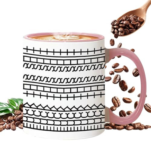 Fucks This Shit Mug, 350ML Fucks This Shit Keramik Kaffeetasse, F*ck These Shit Versteckte Nachricht Kaffeebecher mit Isoliertem Henkel, Lustige F*ck These Shit Tee Tasse, für Heiße & Kalte Getränke