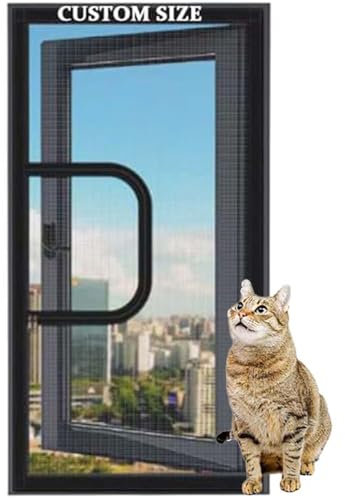Fly Screen for Windows Custom Size,Window Screen Insect Mesh,Cat Protection Window Guard Balcony Safety Net,Keep Bugs/Flys/Bee/Spider Out