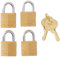 Master Lock 120Q - Lucchetto da 3/4, confezione da 4, confezione da 4