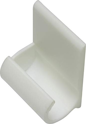 GARDINIA Klebehaken für Vitragestangen, Selbstklebend, Stabil, 2 Stück, Ø 11 mm / 12 mm, Weiß