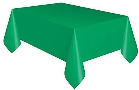 Emerald Green Solid Colour Plastic Party Tablecover