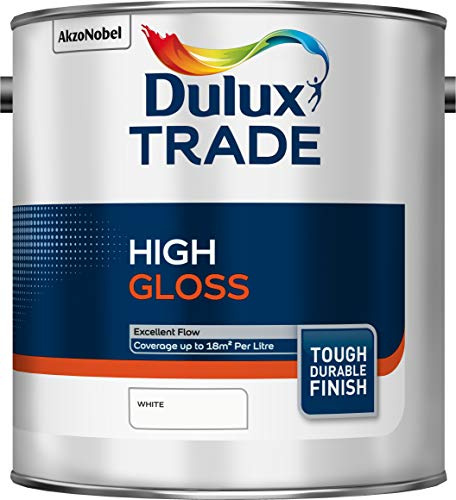 Dulux Trade High Gloss Paint - White - 2.5L