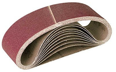 RETOL bandes abrasives, 303 x 40 mm, G120, p. ponceuses à bande portatives, corindon normal (Lot de 10)