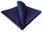 S&W SHLAX&WING Men Herren Einstecktücher Polka Dot Orange Blau 32cm