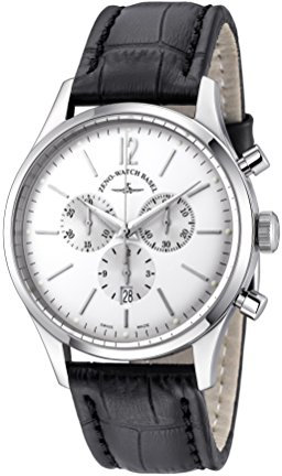 Zeno Herren Analog Quarz Uhr mit Leder Armband 6564-5030Q-I2