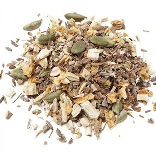 Infusión Antiestrés - Bebida con Propiedades Relajantes - Ideal para Revitalizar Cuerpo y Mente - Infusión de Canela, Regaliz y Jengibre - Sin Gluten Ni Teína - 100 g - Aromas de Té