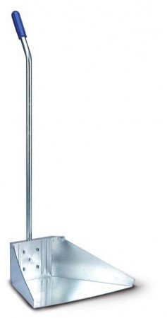 HELGUEFER - Recogedor Mango Alto Galvanizado-Exterior 35 cm Interior 15 cm Fondo 23 cm