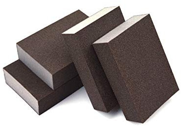 Extra Fine (400 Grit) Manual Sanding Sponge Sheet Kitchen Polishing Grinding Abrasive Sponge Block 4-Inch, 4-Pack