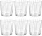 Livellara Milano Tumbler 350 ml Vetro, Set da 6, Bicchieri Acqua Colorati e Particolari, Trasparenti, Collezione: Carnival