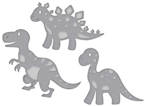 Spellbinders D-Lites Dinosaurs Die, Metal Brown, 15.2 x 9 x 0.2 cm, S3-317