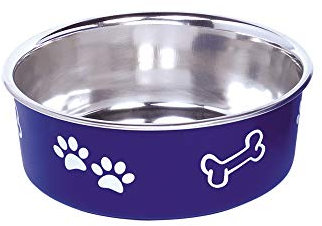 Nobby Gamelle en Acier Inoxydable « Fusion » antidérapante Bleu 13 cm 0,5 l