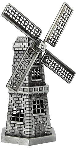 Hztyyier Souduredécor à la Maison, Cast Art, Cadeaux d'artisanat, Figurine d'ornement en métal Ornaments, Statue de Moulin à Vent hollandaisMain créative Ornaments