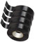 EUROXANTY Cinta Aislante | Cinta Aislante Eléctrica | Resistente al Agua | Cinta para Cable | Electricista | (NEGRO 1.7 X 12 M, PACK DE 4)