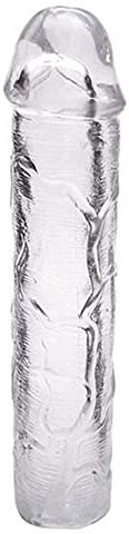 Hochtransparentes Partikel Kondom FüR Herren Realistische Simulation Penis VerhüTung Erweiterbares Sexspielzeug Wiederverwendbare Sexprodukte FüR Paare (D)