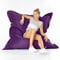 Green Bean© Outdoor Sitzsack XXL 140x180cm 380 Liter Kinder & Erwachsene Bean Bag EPS Perlen Füllung Riesensitzsack Groß Liegekissen Waschbar Wetterfest Lounge Chair Sitzkissen Bodenkissen Lila