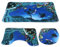 BESPORTBLE 3stücke Teiliges Set Unterwasserwelt Matten rutschfeste Dolphin Toilettenteppiche Für Badezimmer Wohnräume Und Maschinenwaschbar Design Für Ansprechende