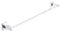 Magnetic Hanger Extra Towel Holder Bar For Straight Towel Radiators (Chrome Square)
