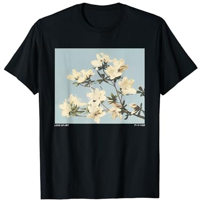 Vintage Japanese Azaleas Aesthetic Art T-Shirt