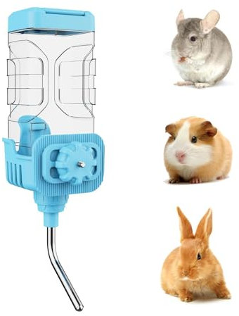 Kleintiere Trinkflasche, 900ml Haustier Wasserspender Auslaufsichere Hase Welpe Katze Kaninchen Chinchilla Frettchen Meerschweinchen Eichhörnchen Igel Käfig Wasserflasche