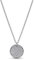 PANDORA Timeless Pavé Runder Anhänger mit Halskette aus Sterling Silber mit Zirkonia Steinen, Größe 45cm, 392632C01-45
