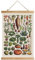 XIAOAIKA Poster vintage avec cadre de suspension, peinture murale de style rétro, motifs imprimés sur du lin sans décoloration, les parchemins en sapin sont durables (30 x 40 cm)