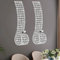 Silberne Kristall-Kerzenleuchter für die Wand, Metall-Teelichthalter, Wanddekoration für Wohnzimmer, Esszimmer, Schlafzimmer, Tafelaufsatz, Geschenke, 2 Stück